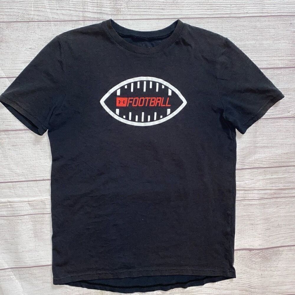 Under armour youth boys L loose fit crewneck short sleeve football T-shirt